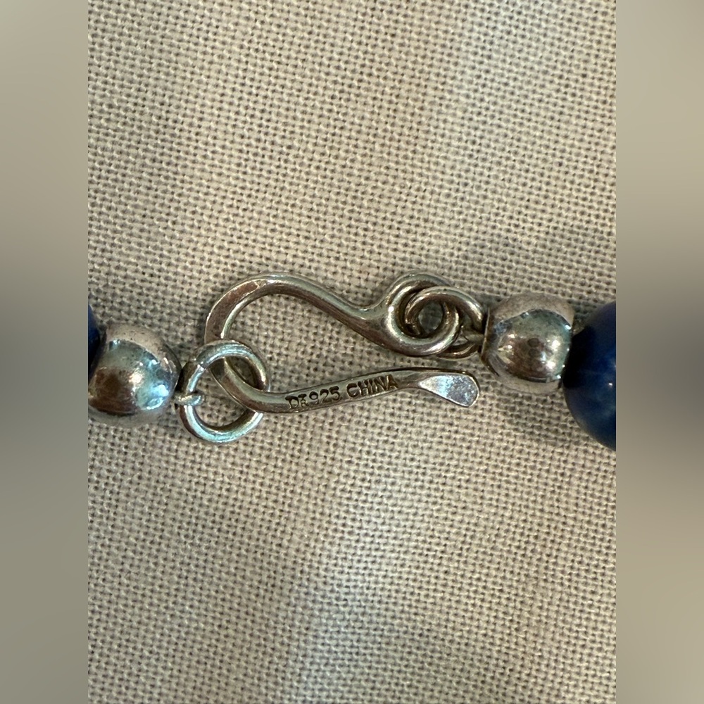 Jay King Blue Lace Agate long necklace - Picture 8 of 9